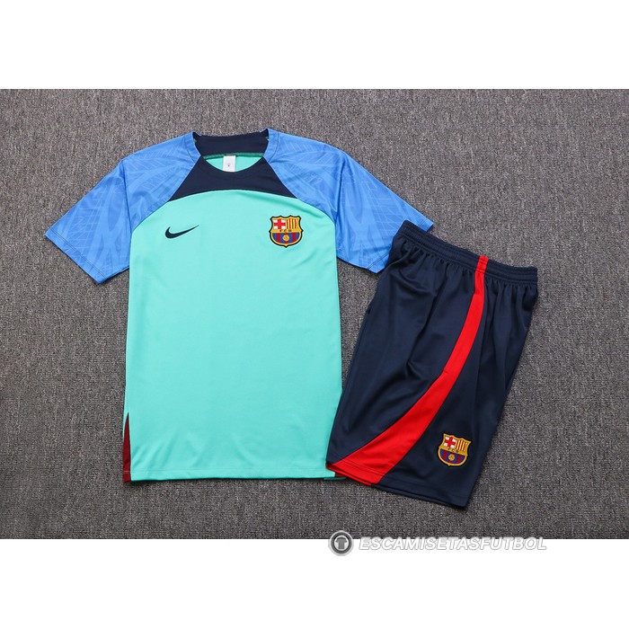 Chandal del Barcelona Manga Corta 22-23 Verde - Pantalon Corto